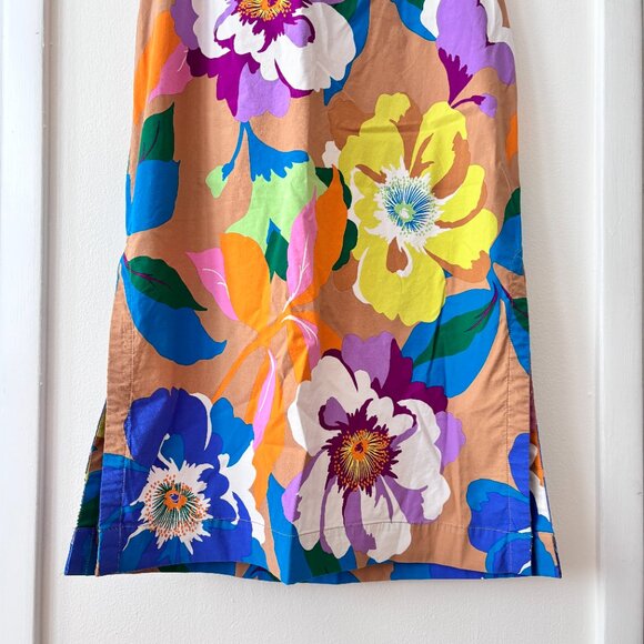 Anthropologie Maeve Floral Strapless Belted Midi Dress - Picture 7 of 10